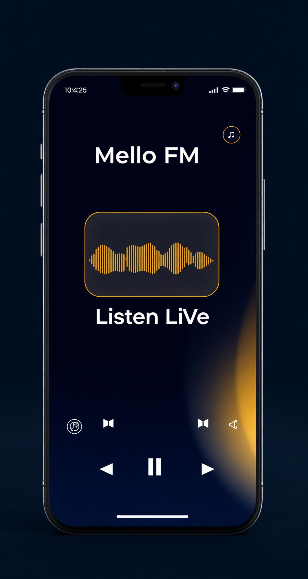 Mello FM mobile app home screen