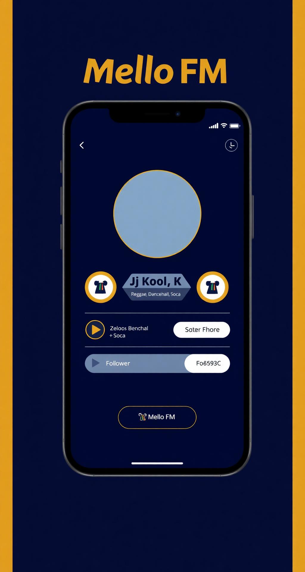 Mello FM mobile app DJ profiles